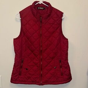 Allegra K Women's Quilted Red Vest